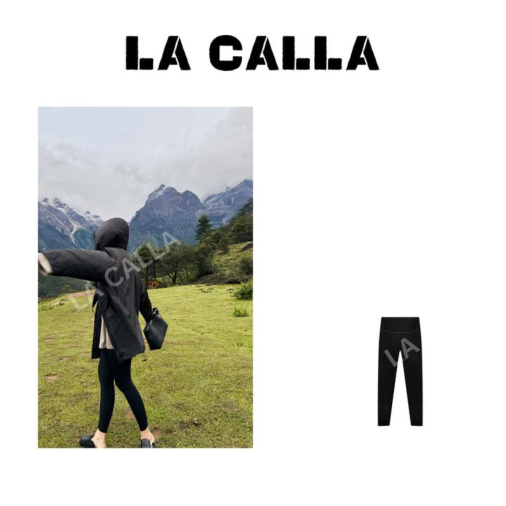 LA CALLA高士瘦裤新中纯色百搭瑜伽休闲打底裤L0937