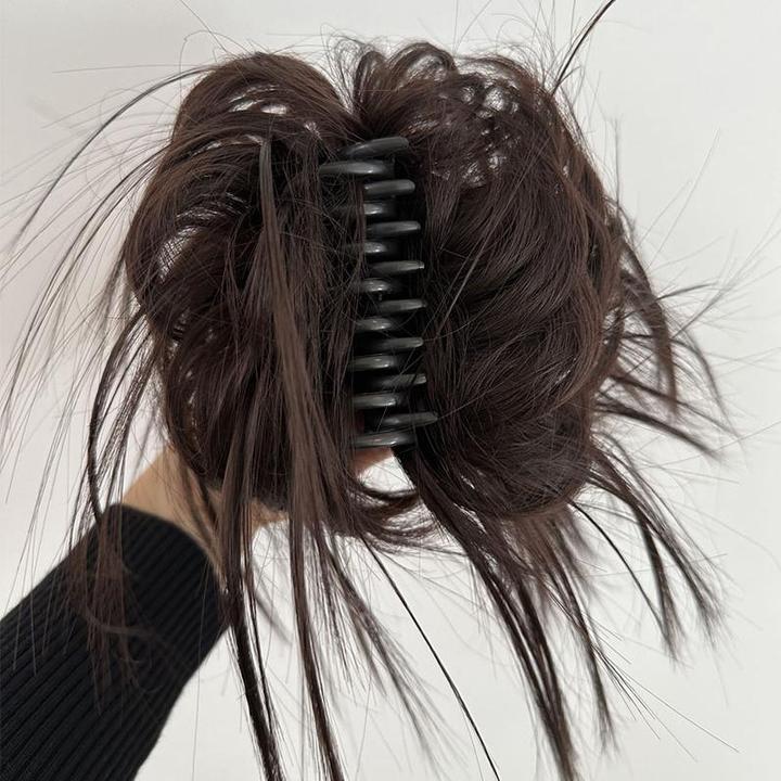 蓬松式展示新款鸡窝头抓夹展示丸子头辣妹凌乱发包女懒人鸡毛抓夹