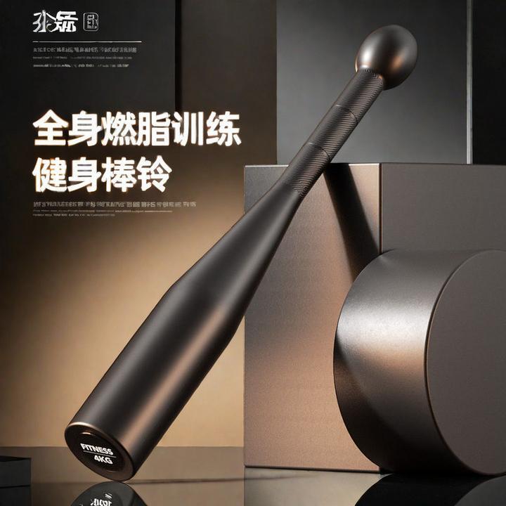 棒铃包胶哑铃健身男家用爆发力量训练耐用棍棒玲体能爆发运动器材