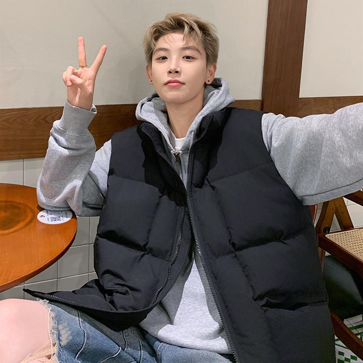 NASA2024新款立领马甲男款秋冬季外穿潮流宽松坎肩无袖棉服外套