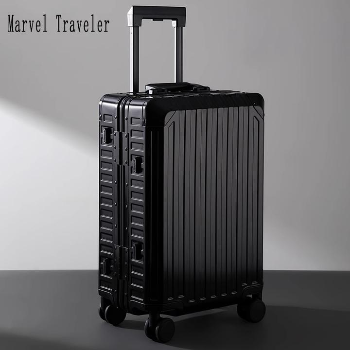 漫旅者铝镁合金行李箱新款20寸登机拉杆箱男女高品质24高档旅行箱