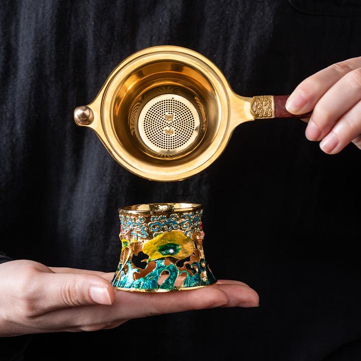 创意茶漏不锈钢功夫茶具泡茶茶渣滤网茶道配件高档茶滤茶叶过滤器