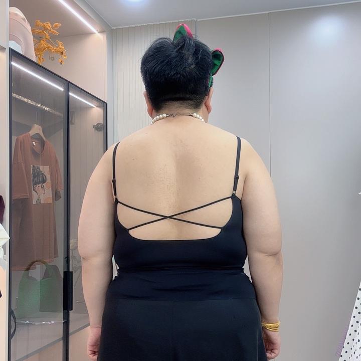 8989#大码带胸垫吊带背心女内搭外穿夏季新款美背无袖打底上衣