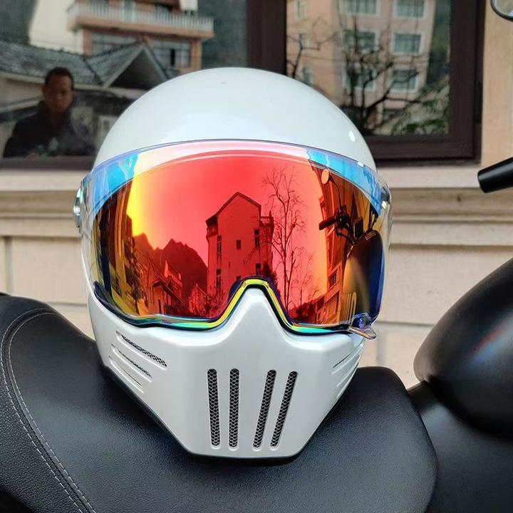 ORZ新款复古巡航头盔哈雷网红跑盔男女个性全覆式四季复古头盔