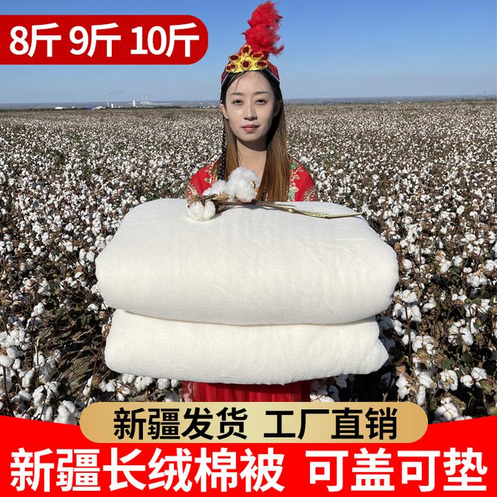 新疆棉棉被8斤10斤新疆棉花被芯冬被加厚保暖棉絮床垫褥子棉被