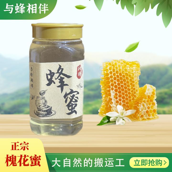 陕北陕西安塞槐花蜜真蜂蜜液态热销农家高纯度自产纯正
