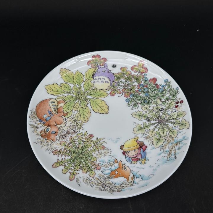 Noritake则武 TOTORO龙猫IP日式宫崎骏餐具可爱圆形家用创意盘子