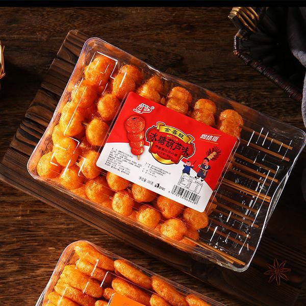 金喜旺豆制品网红零食好物小吃冰糖葫芦辣条北京烤鸭辣条串盒装