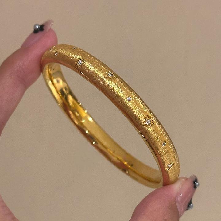 铜合金手镯 满天星轻奢手镯时尚百搭奢品手环气质设计款简约小众