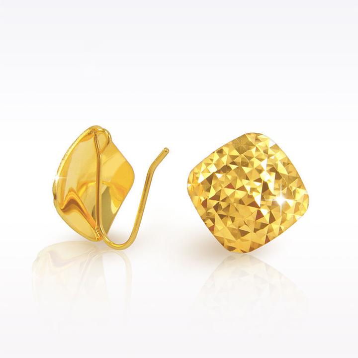 铜合金耳饰 奢华气质方形菱形简约小众设计轻奢高级感耳环耳饰女