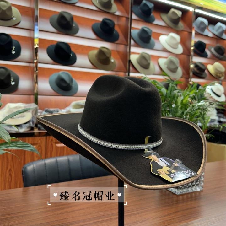 藏式礼帽美式大牛仔礼帽男女同款礼帽双包边美式大牛仔