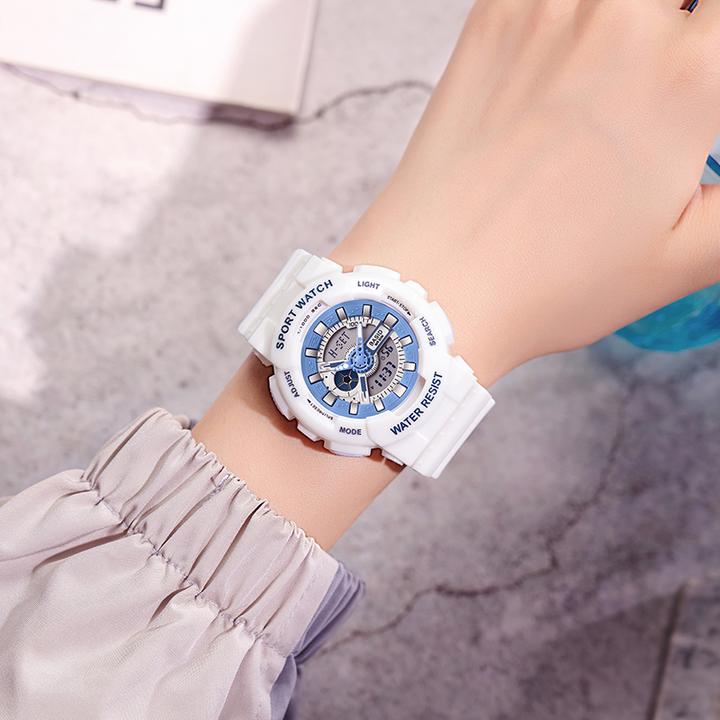 佰时顿手表学生男初中生时尚潮流腕表夜光防水运动多功能电子表女