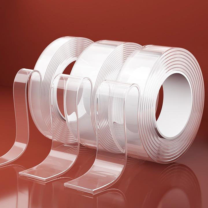 粘性双面胶无痕强力高粘度魔力透明胶带排插固定水洗固定贴粘