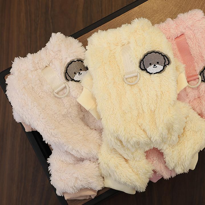 狗狗衣服冬季小体泰迪外出保暖高颜值珊瑚绒套头棉衣幼犬专用棉衣