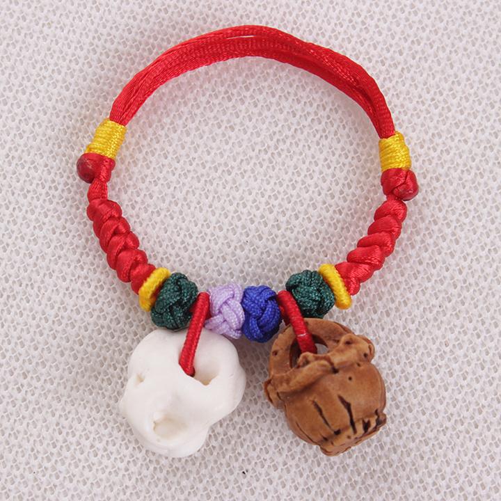 手工编织红绳手链宝宝小孩新生儿童猪惊婴幼儿端午五彩本命年生肖