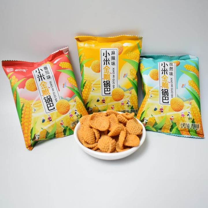 世家椒巴客小米金脆锅巴麻辣怀旧休闲番茄孜然味膨化小吃零食笋0g