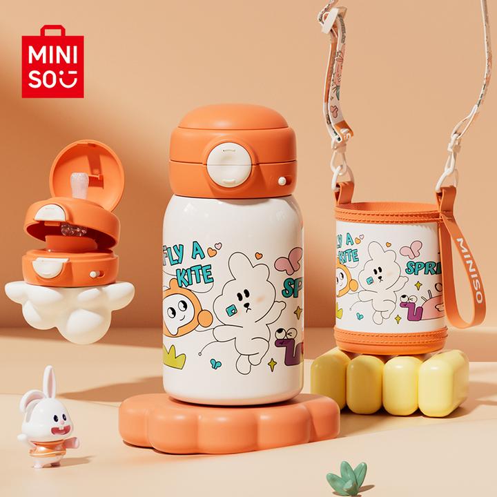 名创优品儿童保温杯水杯学生吸管双饮大容量直饮大肚弹跳专用可爱