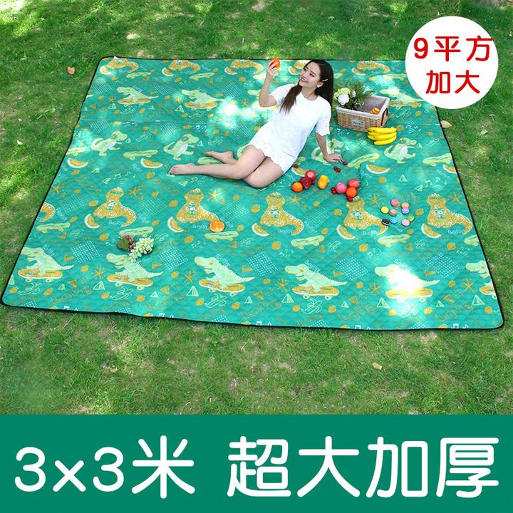 永烁星3x3m超大春游垫子野餐垫防潮垫加厚便携户外露营草坪地垫