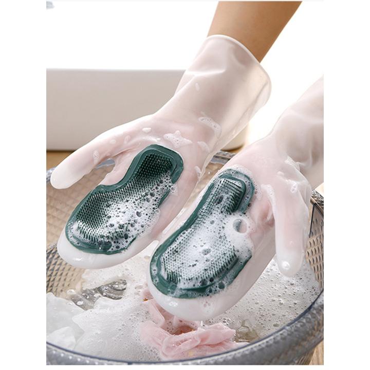 多功能魔术刷洗碗手套女橡胶厨房家务清洁硅胶耐用洗衣服防水加厚