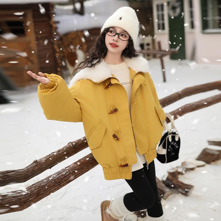 女童韩版棉衣2024新款冬装洋气中大童连帽棉服女孩童装时尚棉袄潮