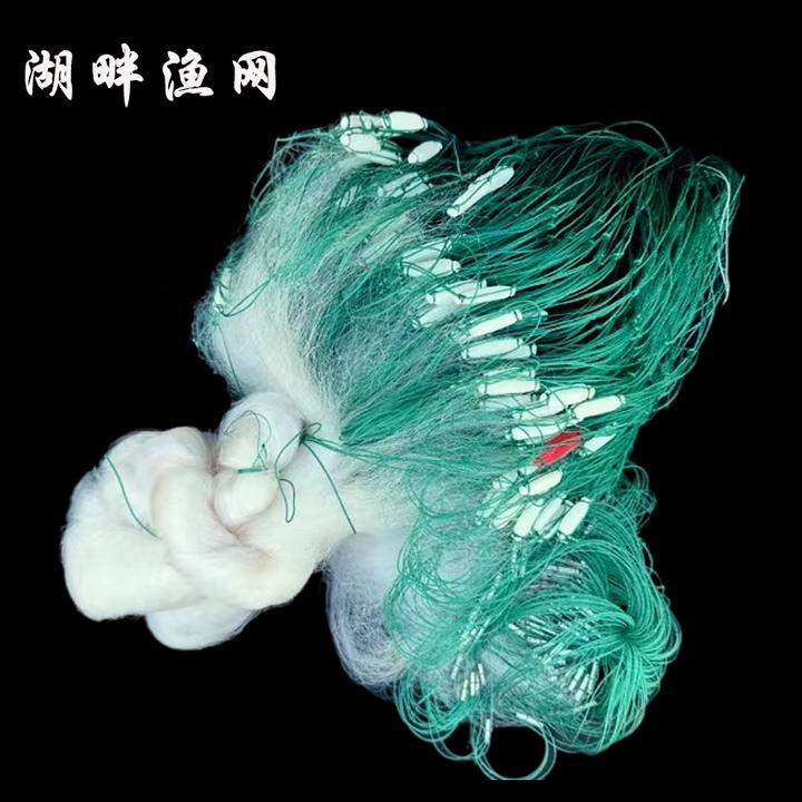 泗阳渔网提纲拎纲拎杠丝网粘网三层大小75丝网三层三层粘鱼网