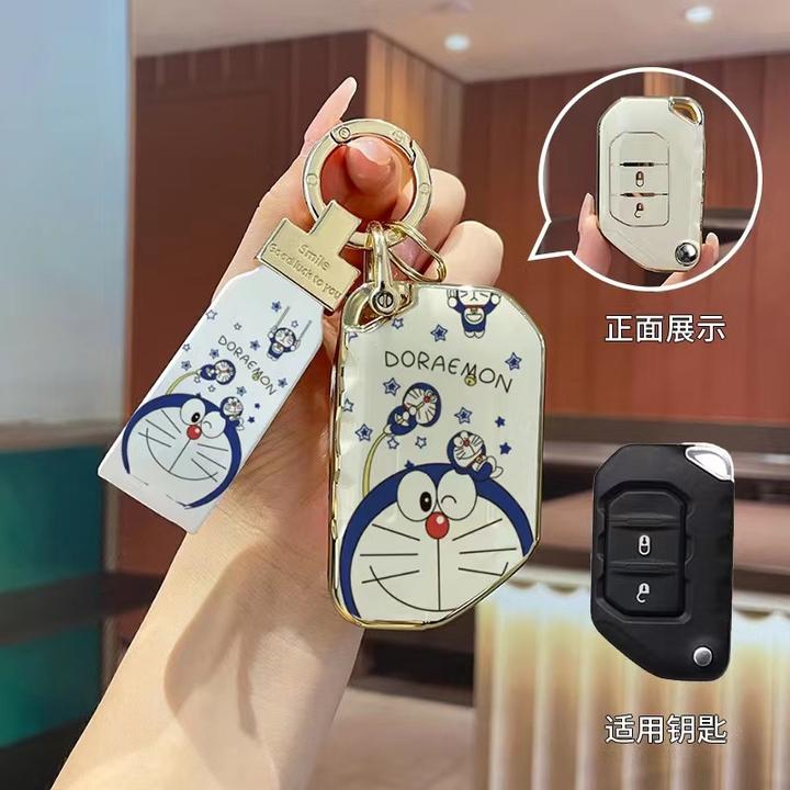 JEEP牧马人JL/JK钥匙套吉普牧马人卢比肯车高档包壳扣2019-22款女
