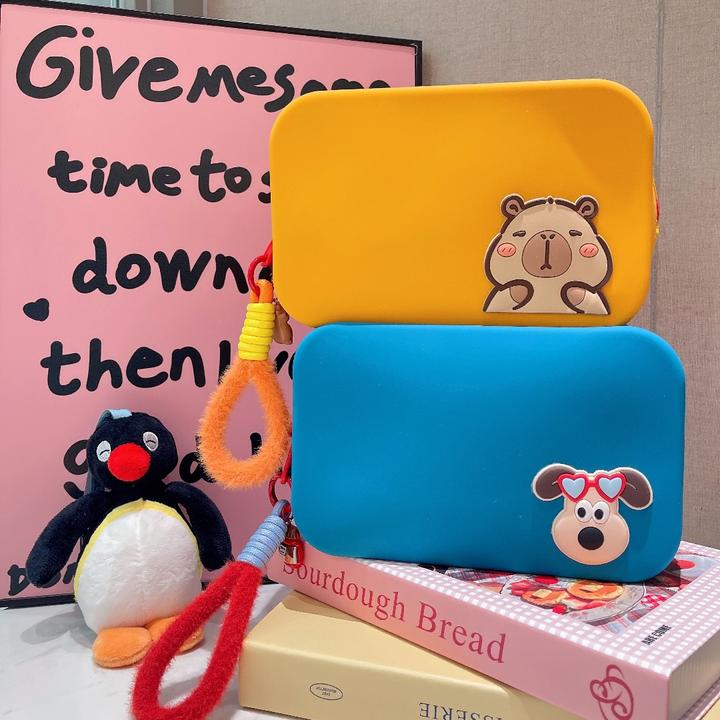 新款硅胶撞色旅行洗漱包外出携带女神可爱收纳包大容量出差化妆包