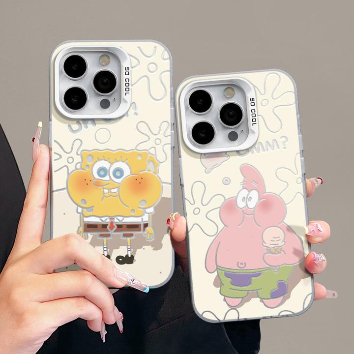 适用苹果17潮流iPhone16手机壳15p华为卡通x荣耀nova可爱mate海绵