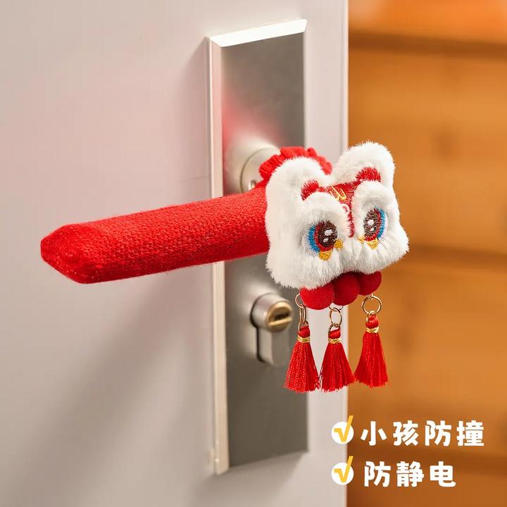 新年装饰品2025新款蛇年挂件过年氛围场景布置年货春节门把手套