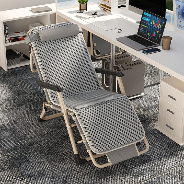 过早折叠躺椅午休椅子折叠床办公室午睡床靠背懒人摇摇椅阳台家用