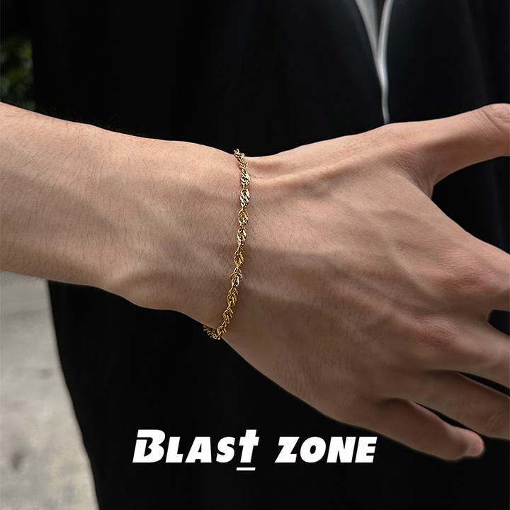 钛钢手链 《波光粼粼》水波纹手链男女士款个性ins小众高级感配饰品