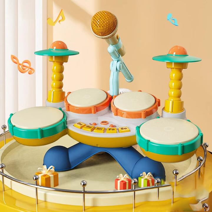 打鼓乐器婴儿架子鼓儿童鼓敲鼓小鼓宝宝玩具1一3岁益智打击手拍鼓