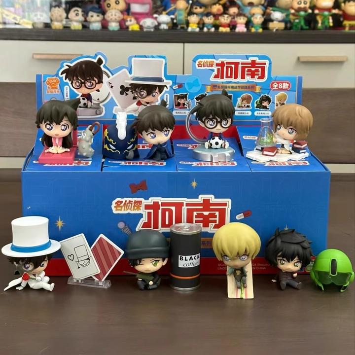 正版名侦探柯南食玩盲盒迷你侦探系列怪盗基德安灰原工藤新一气泡