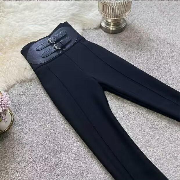 气质百搭封腰喇叭裤子女春秋高腰休闲裤修身显瘦微喇裤拖地裤长裤