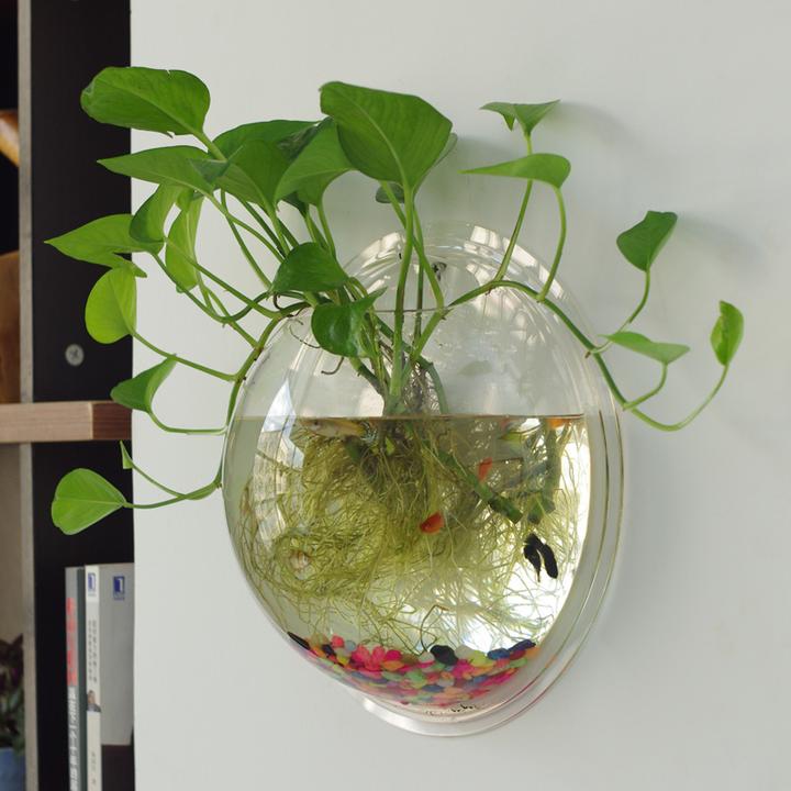 创意壁挂花盆免打孔悬挂吊兰花瓶绿植吊兰花盆吊挂式大号绿萝花盆