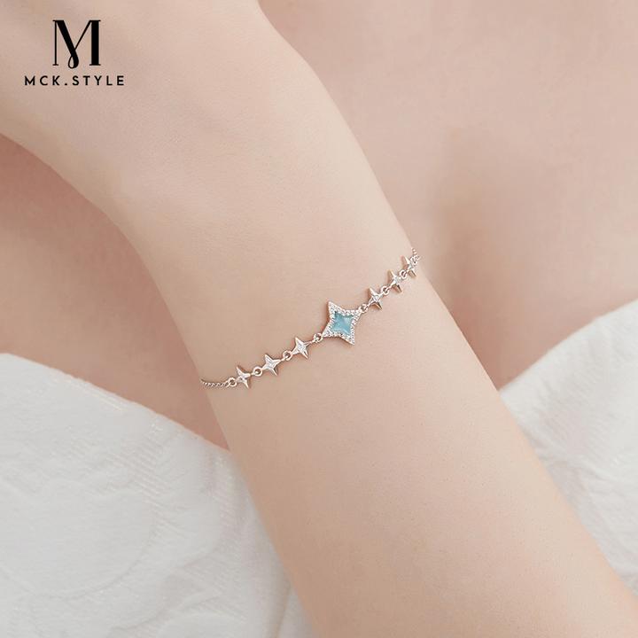 mck 925银手链 光芒星星手链女2025新款爆款轻奢设计感闺蜜手饰品