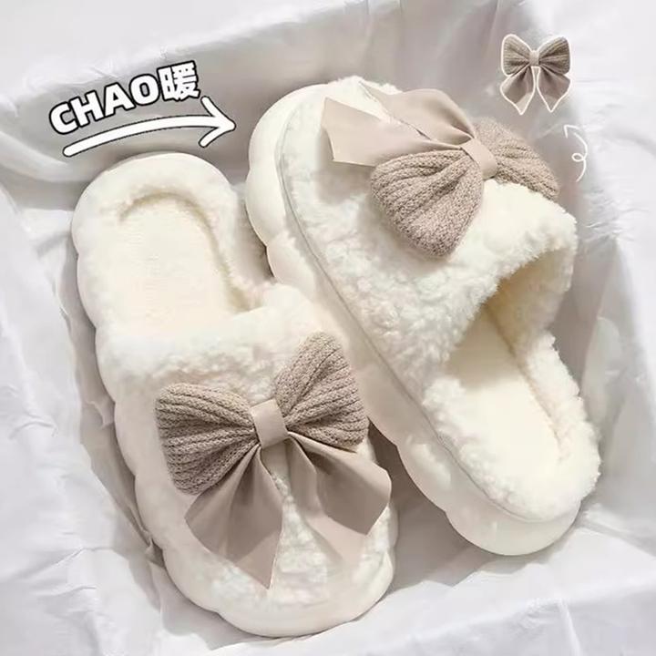 踩屎感月子棉拖鞋女士秋冬季厚底新款室内网红保暖毛绒拖鞋女冬天