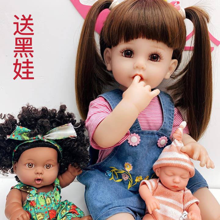 宣萱全搪胶重生娃娃智能对话唱歌讲故事女孩陪伴玩具生日礼物洗澡