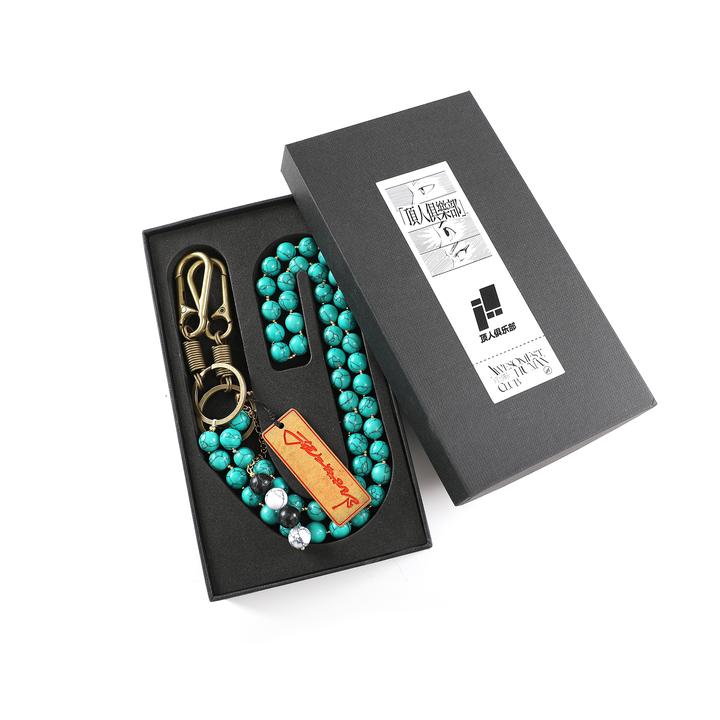 顶人俱乐部裤链男挂饰腰链复古百搭高级感手工配饰