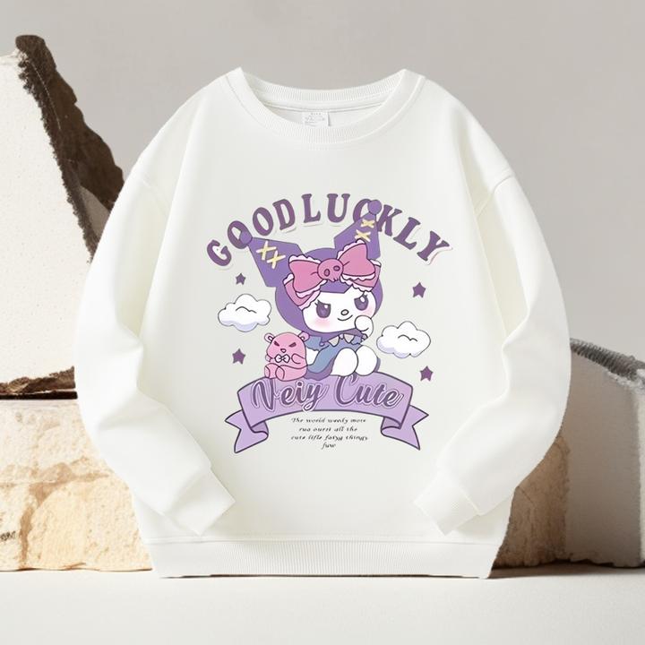 女童库洛米卫衣2024秋季新款衣服圆领卫衣外穿儿童上衣洋气款ins