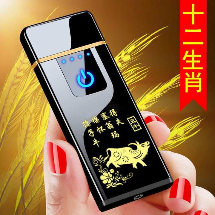 充电打火机十二生肖正品个性创意防风生日礼物情人节男士礼品潮流