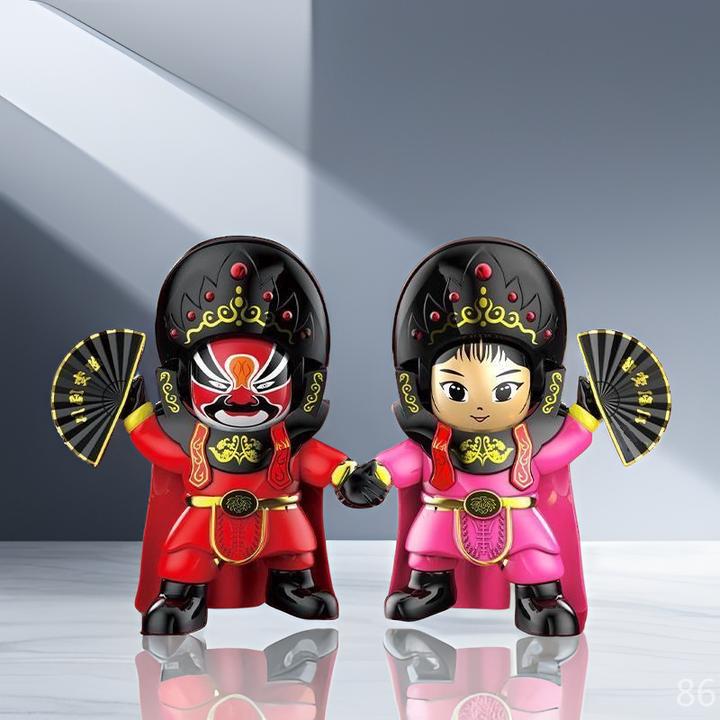 买一送一国粹艺术川剧变脸玩偶京剧特色脸谱一对送礼纪念品文化