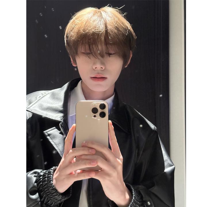 【杨多余专属】新工艺前额蕾丝假发男帅气自然仿真冷棕色微分全头套