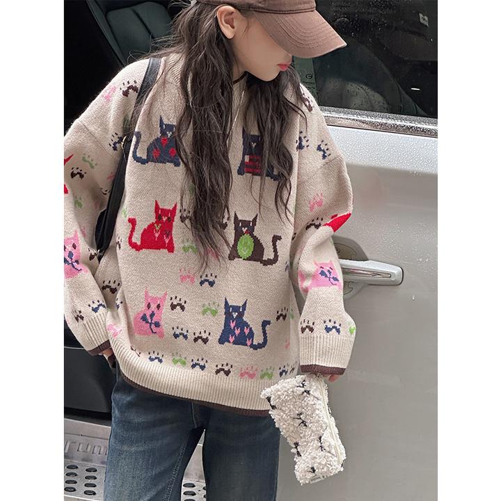 K27695孙小美女童针织衫毛衣2025新款秋冬装打底衫上衣衣服潮