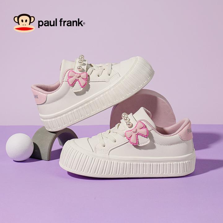 大嘴猴童鞋女童透气板鞋2024秋季新款公主鞋软底舒适小白鞋休闲鞋