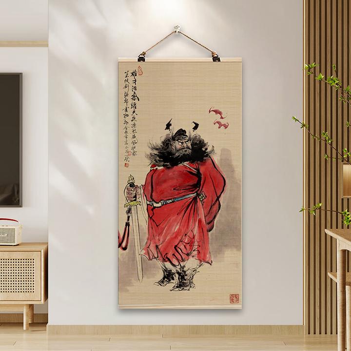 钟馗 中式字画竹帘画国风经典高清书房传承精美作品精选