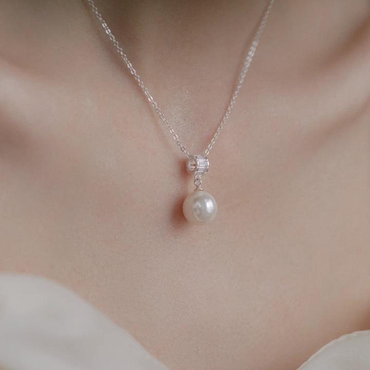 钛钢项链 珍珠毛衣链项链女款轻奢小众高级感气质时尚简约配饰品