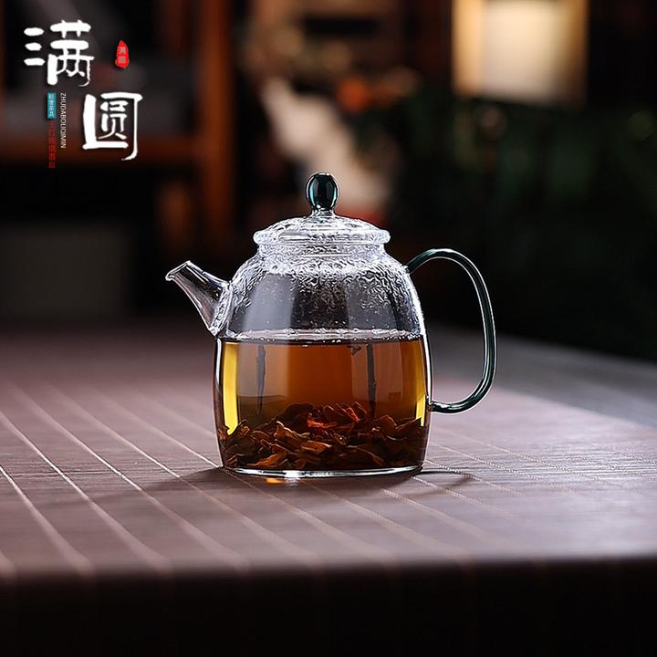 轻奢手工耐热加厚玻璃耐热迷你小容量家用创意茶水分离功夫泡茶壶