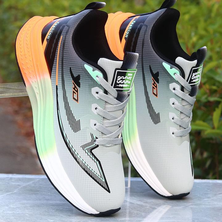 男鞋秋冬潮流皮面运动鞋超轻碳板跑步鞋学生回弹体育鞋百搭休闲鞋