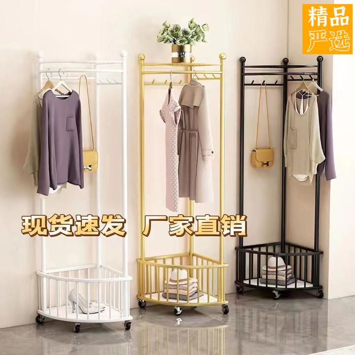落地衣帽架可移动衣服架家用简约立式简易落地挂衣架衣架子包架